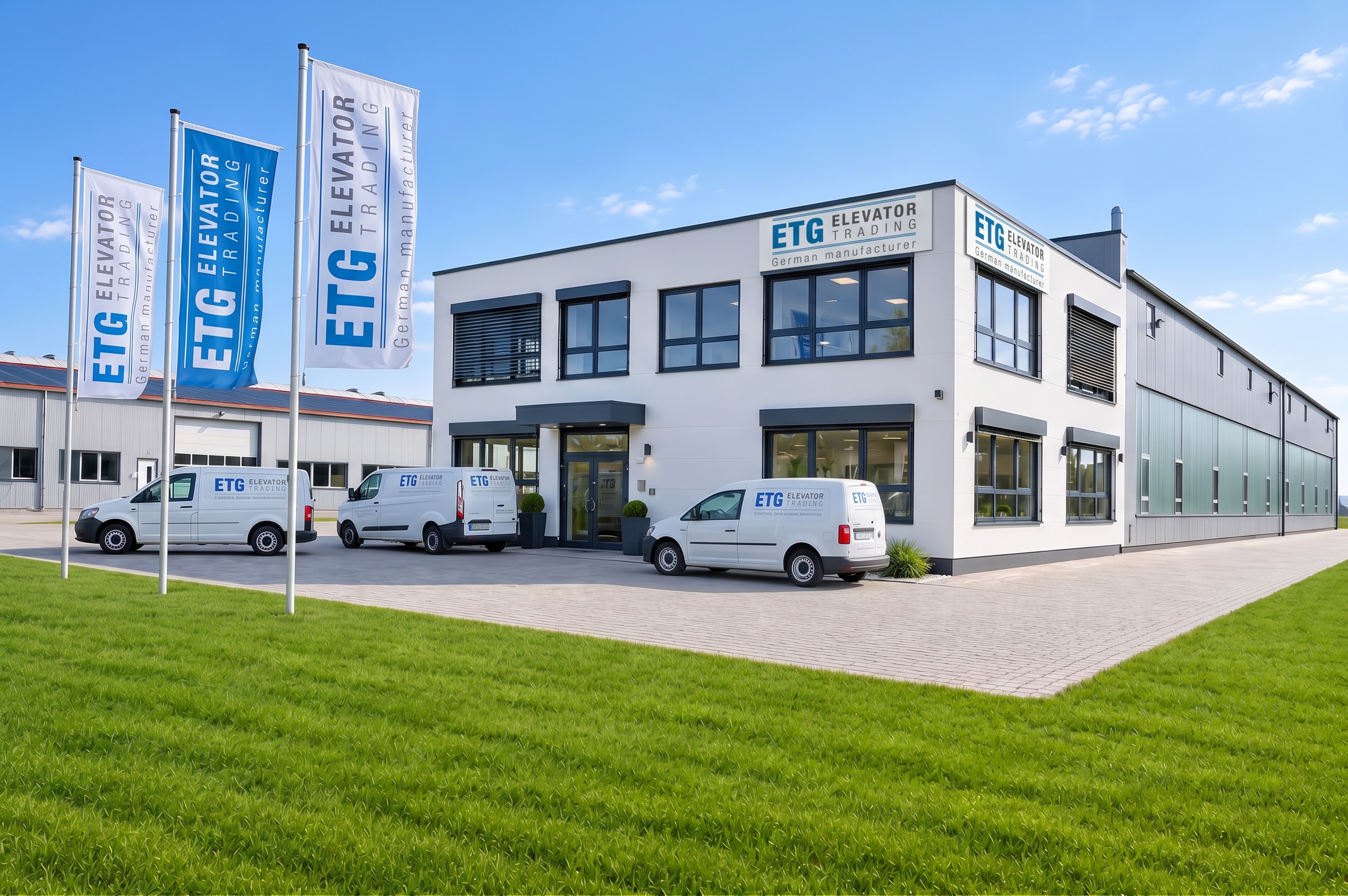 Firmengebäude der ETG Elevator Trading GmbH in Rackwitz