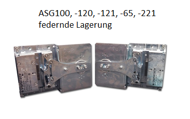 ASG100, -120, -121, -65, -221 federnde Lagerung